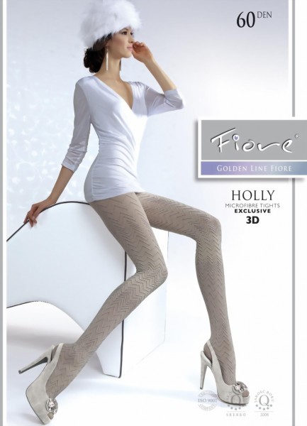 Fiore - Zick zack pattern tights Holly 60 DEN