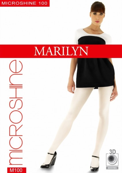 Marilyn - Opaque glossy tights Microshine 100 den