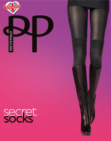 Pretty Polly Secret Socks - Over the knee socks and opaque tights all-in-one