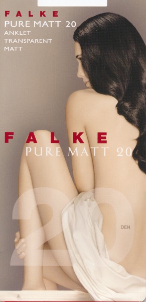 FALKE Pure Matt 20 - Transparent ankle socks with a matt finish