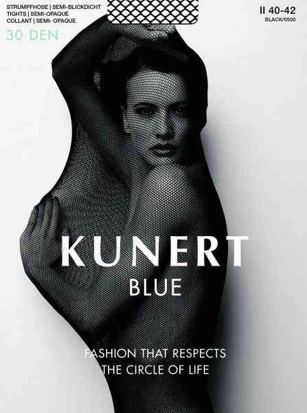 Kunert - Semi-opaque tights made from sustainable materials Blue 30