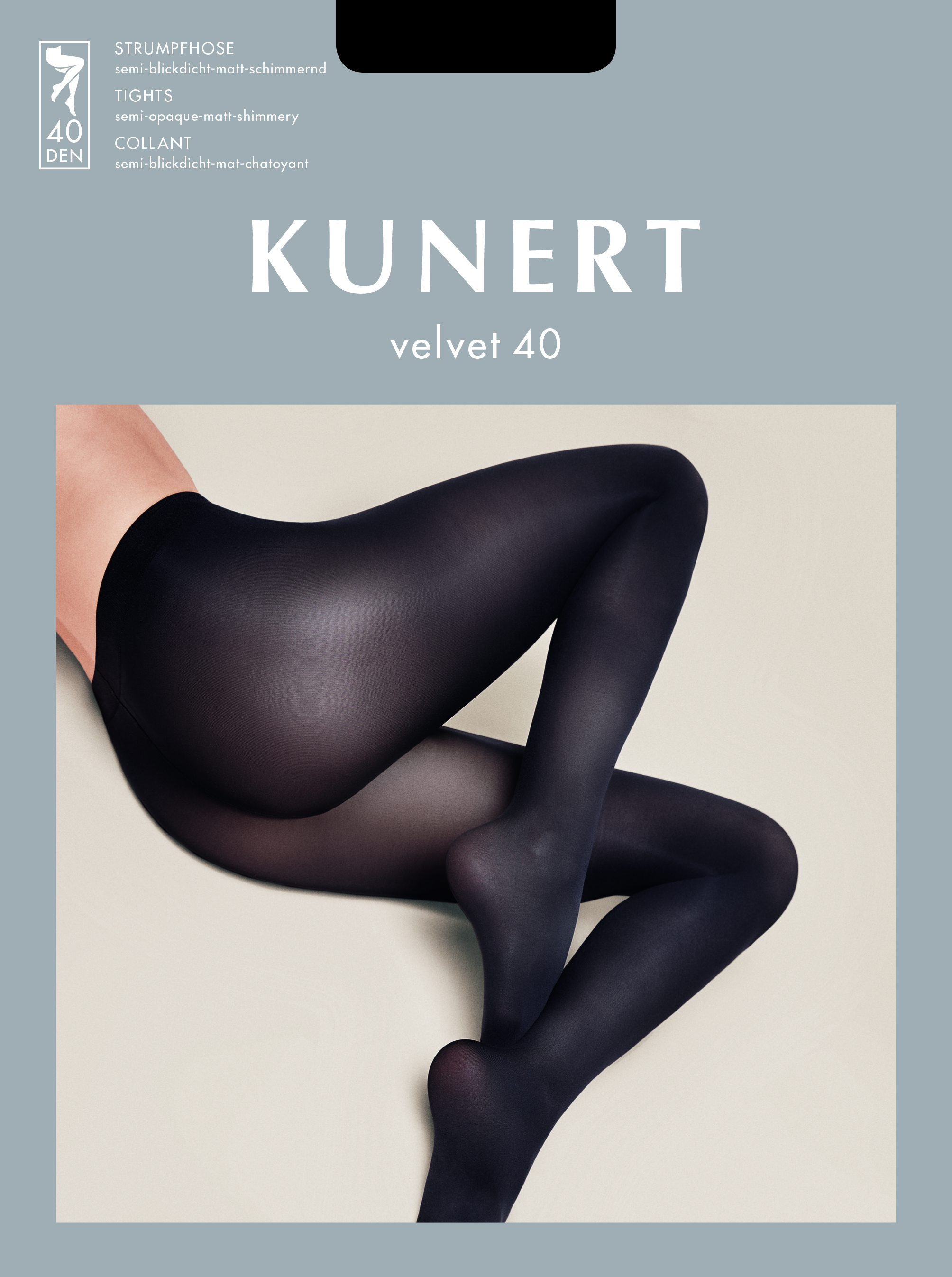 Glossy Semi Opaque Tights 40 Denier Paulla Pantyhose Hosiery