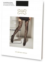Kunert - Beautiful floral pattern stockings with suspender belt