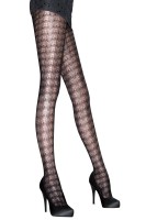Aristoc Textured Chevron - Openwork zigzag pattern tights