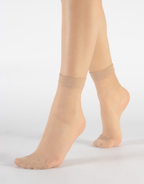 Cette - 2 Pack 18 denier sheer ankle socks