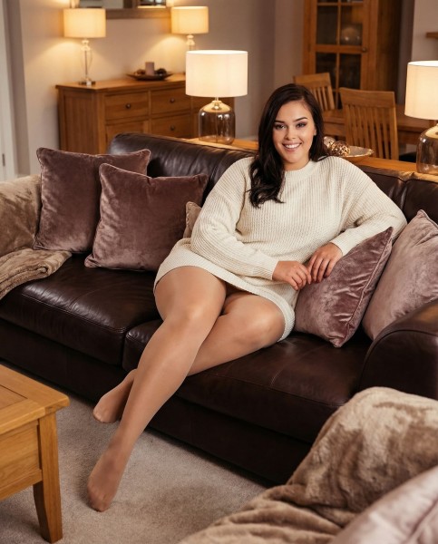 Glamory - Collants brillants grandes tailles Satin 20 deniers