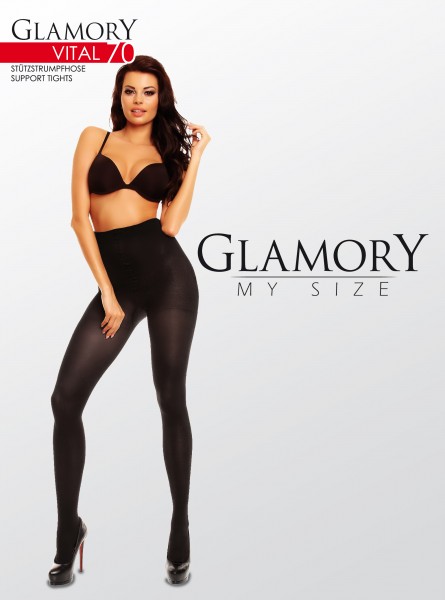 Glamory - Plus size support tights Vital 70 denier