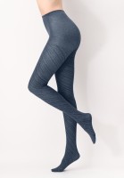 Oroblu - Opaque tights with a diagonal design and denim effect for an unique look
