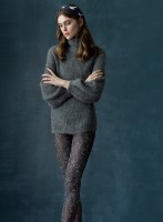 Fiore Juliet - 40 denier opaque pantyhose with elegant flower pattern