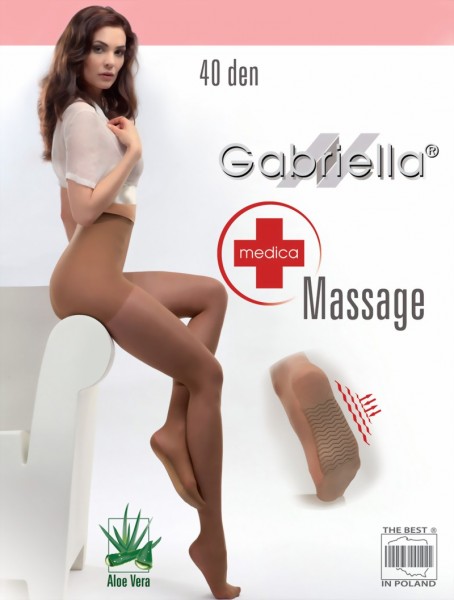 Gabriella - Massage sole tights Massage, 40 DEN
