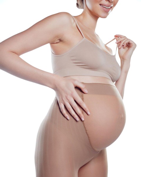 Giulia Mama 20 - Collant maternité transparent 20 deniers