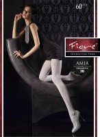 Fiore Amia - Opaque Flower Pattern Pantyhose