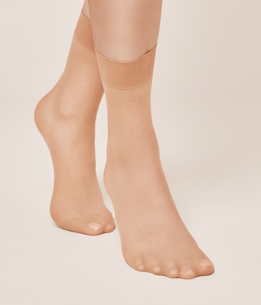 Kunert Mystique 20 - Chaussettes de cheville transparentes, mates