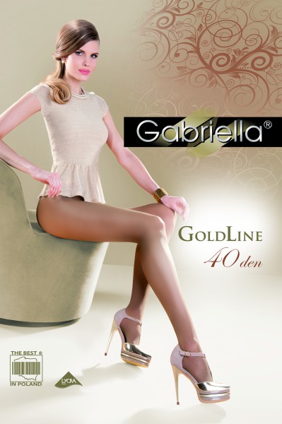 Gabriella - Elegant classic tights Gold, 40 DEN