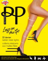 Pretty Polly Legs on the Go - 10 denier ladder-resist pantyhose
