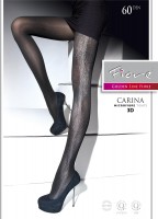 Fiore - Opaque Pantyhose with Trendy Pattern Carina 60 DEN