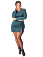 GIULIA - Dot pattern plus size tights with reinforced pantie